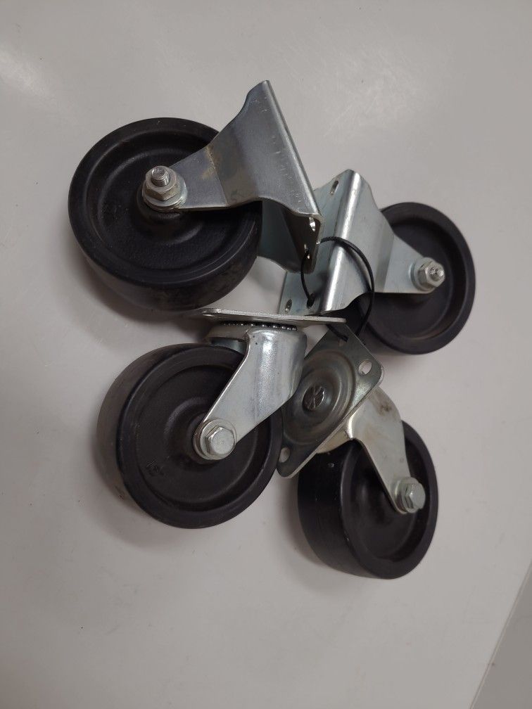 Caster Wheels 2 Swivel 2 Fixed