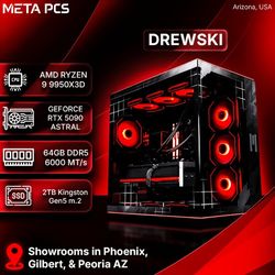  DREWSKI - META PCS - Ryzen 9 9950X3D, 64GB DDR5, ROG ASTRAL 5090