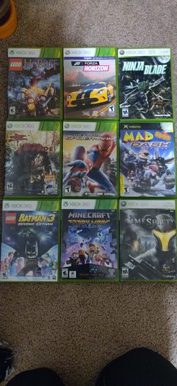 XBox 360 games- $5 and up depending on the game