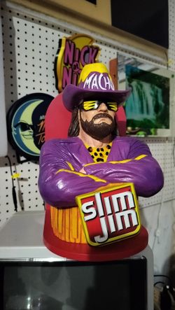 Macho man slim Jim Display