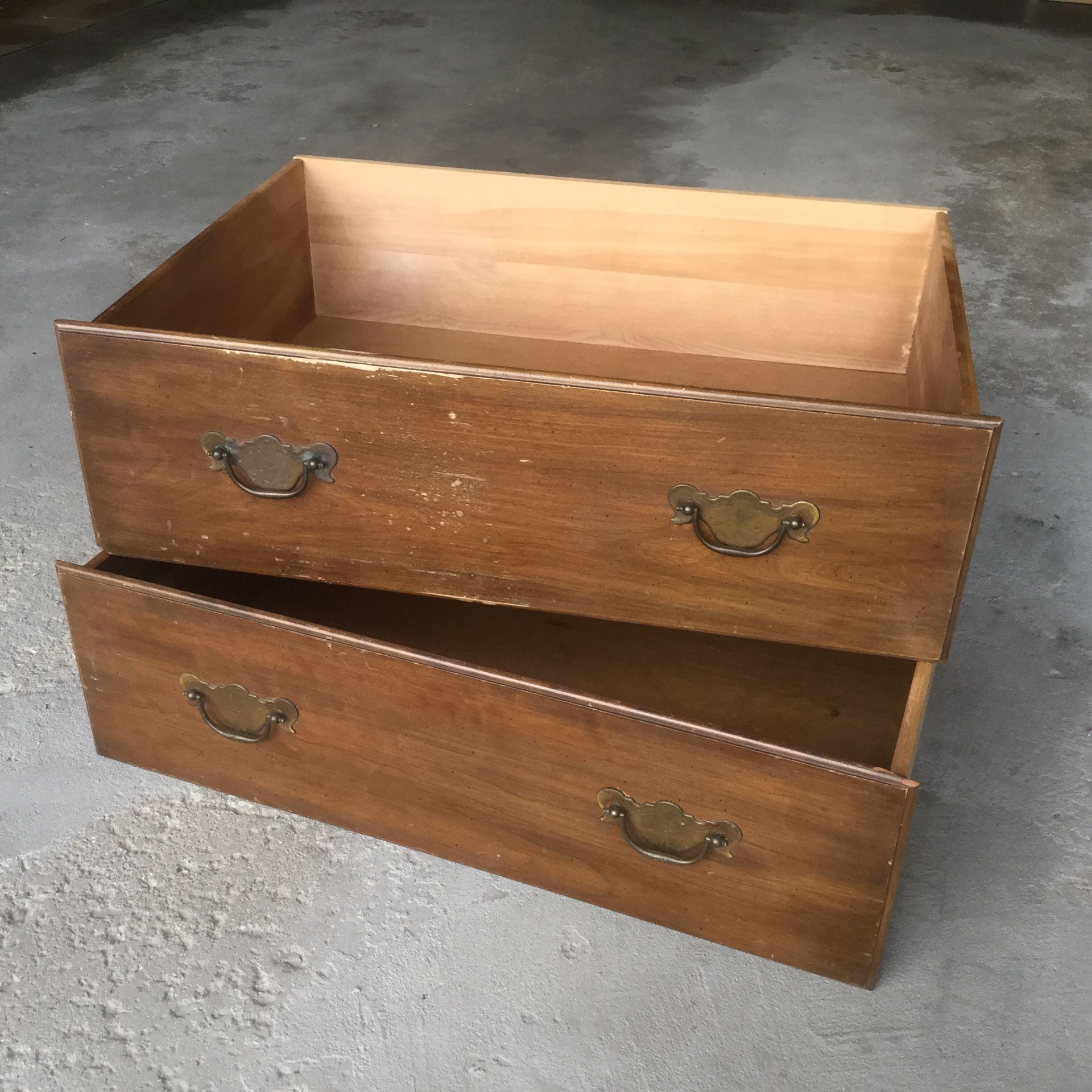 Vintage Old wood drawers from chest dresser storage Cabinet Shelves Display Organizer