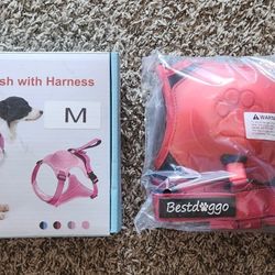 Bestdoggo All in One, Dog Harness with Retractable Leash
- MEDIUM