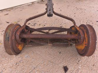 Antique push mower 1950
