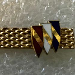 Vintage 1970’s Buick Tri Shield Logo Tie Bar / Clasp / Clip