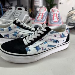 Stitch Vans Worn Once! 4.5Y