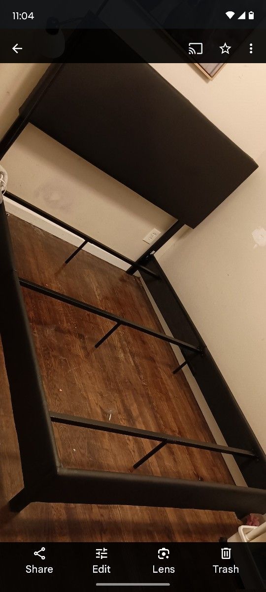 Full Size Bed Frame With Headboard - Only Used For 2 Weeks