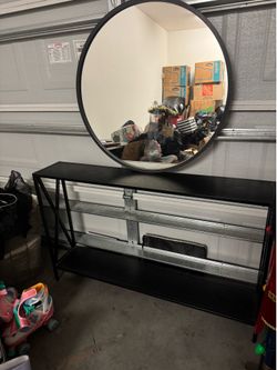 Entryway table & mirror