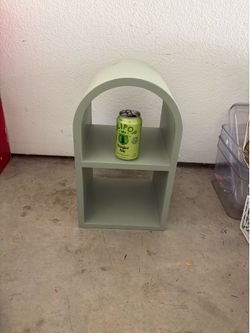 Crate & Barrel Green Wall Shelf