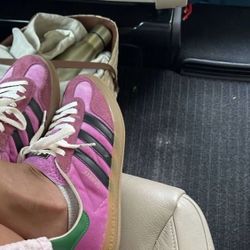 adidas gazelle silver green womens Gucci Multicolor X Adidas Gazelle Sneaker 7 – THE CLOSET main image 0