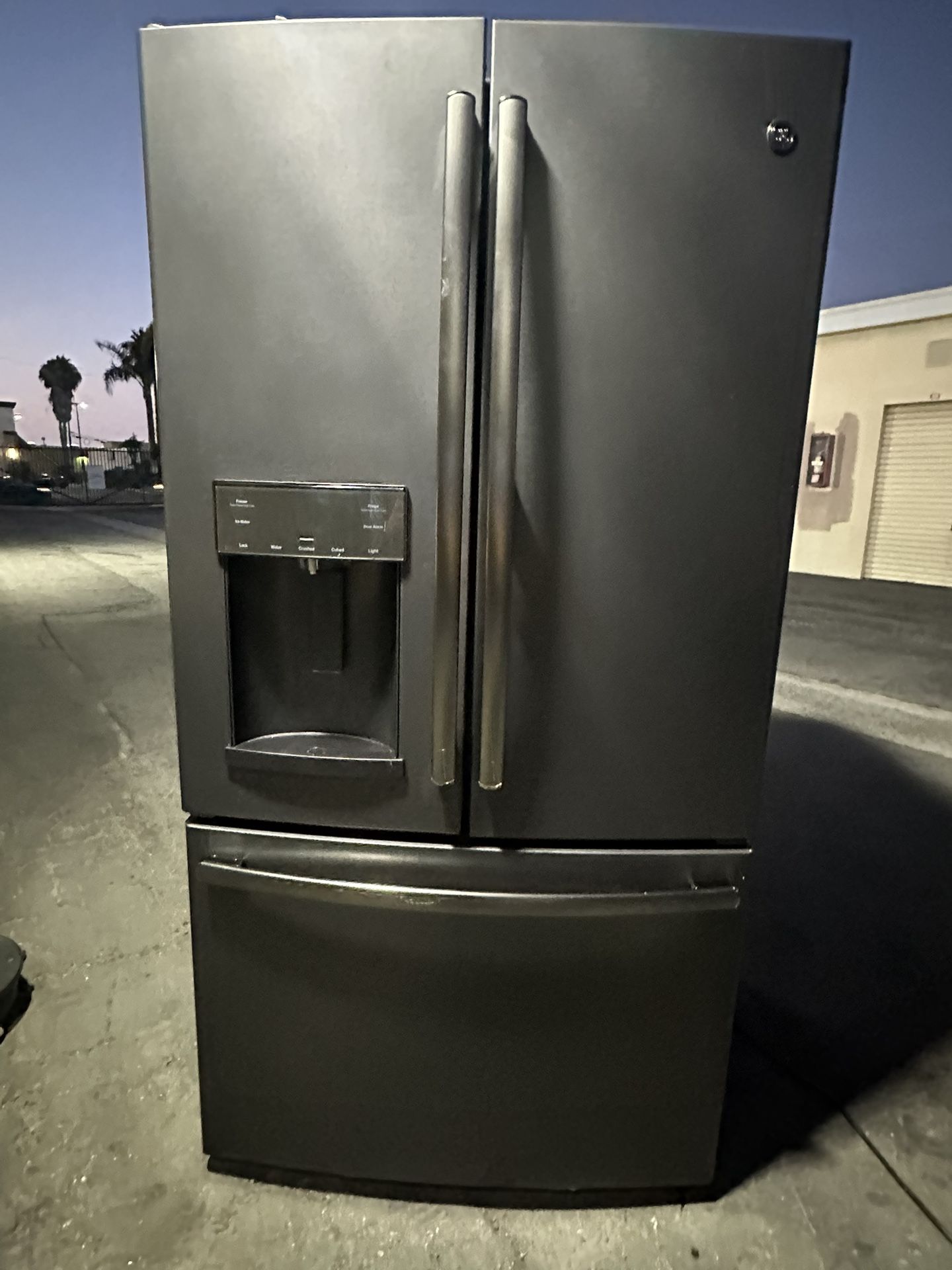 GE Stainless Steel French Doors Refrigerator Fully Functional