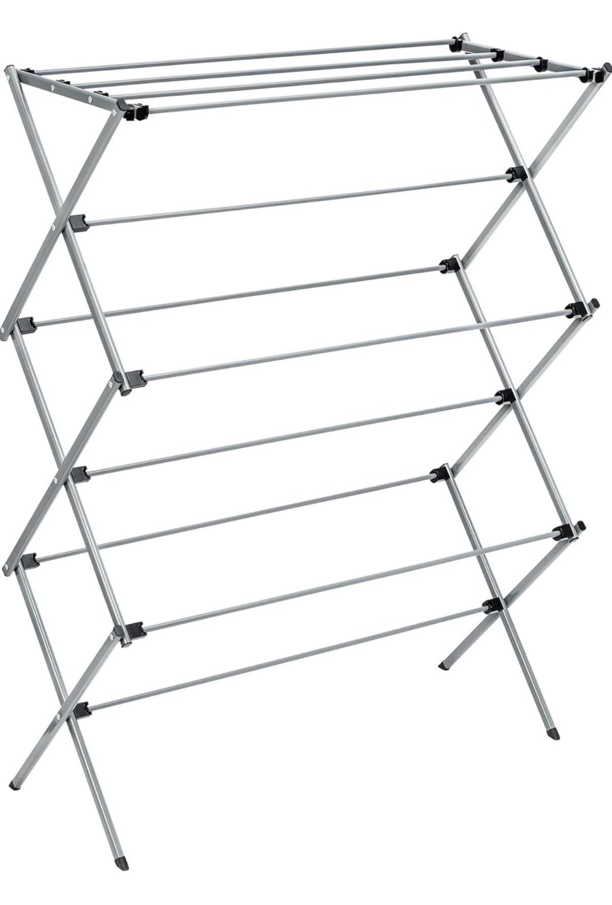 Brand New In Box Cloth Drying Rack! Deluxe Metal Collapsible Clothes Drying Rack, 50 lbs, 29" x 14.2" x 42.1"