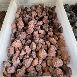 Red lava rocks 3/4” - 10lb bags