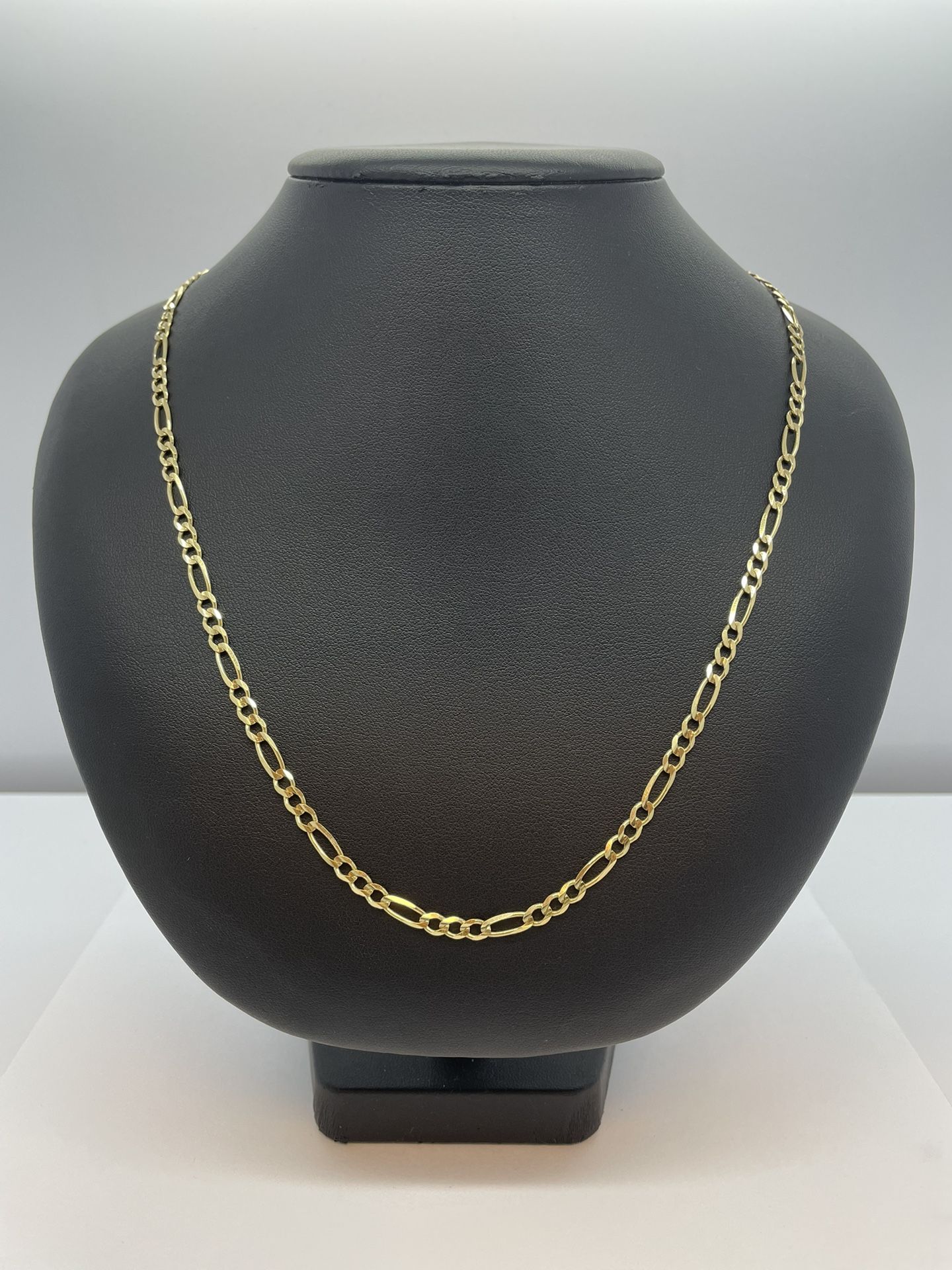 14k Figaro Gold Chain. New.
