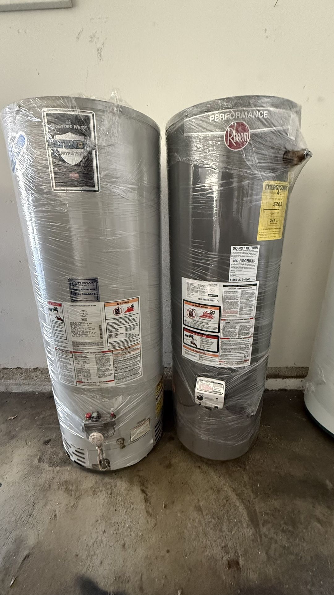 Water Heaters 30/40/50 Gallons 