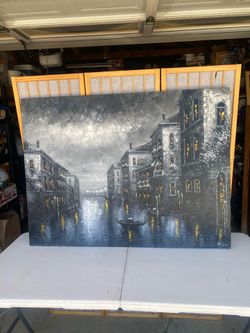 Beautiful Hand Painted Oil 48”x 36” Painting