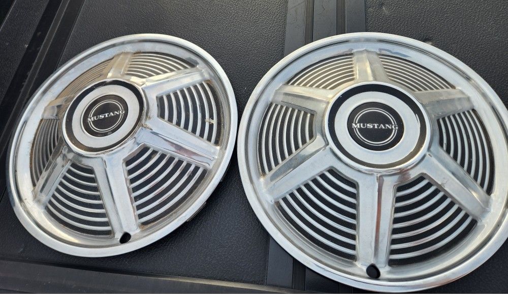 2- 1965 Mustang Hubcaps