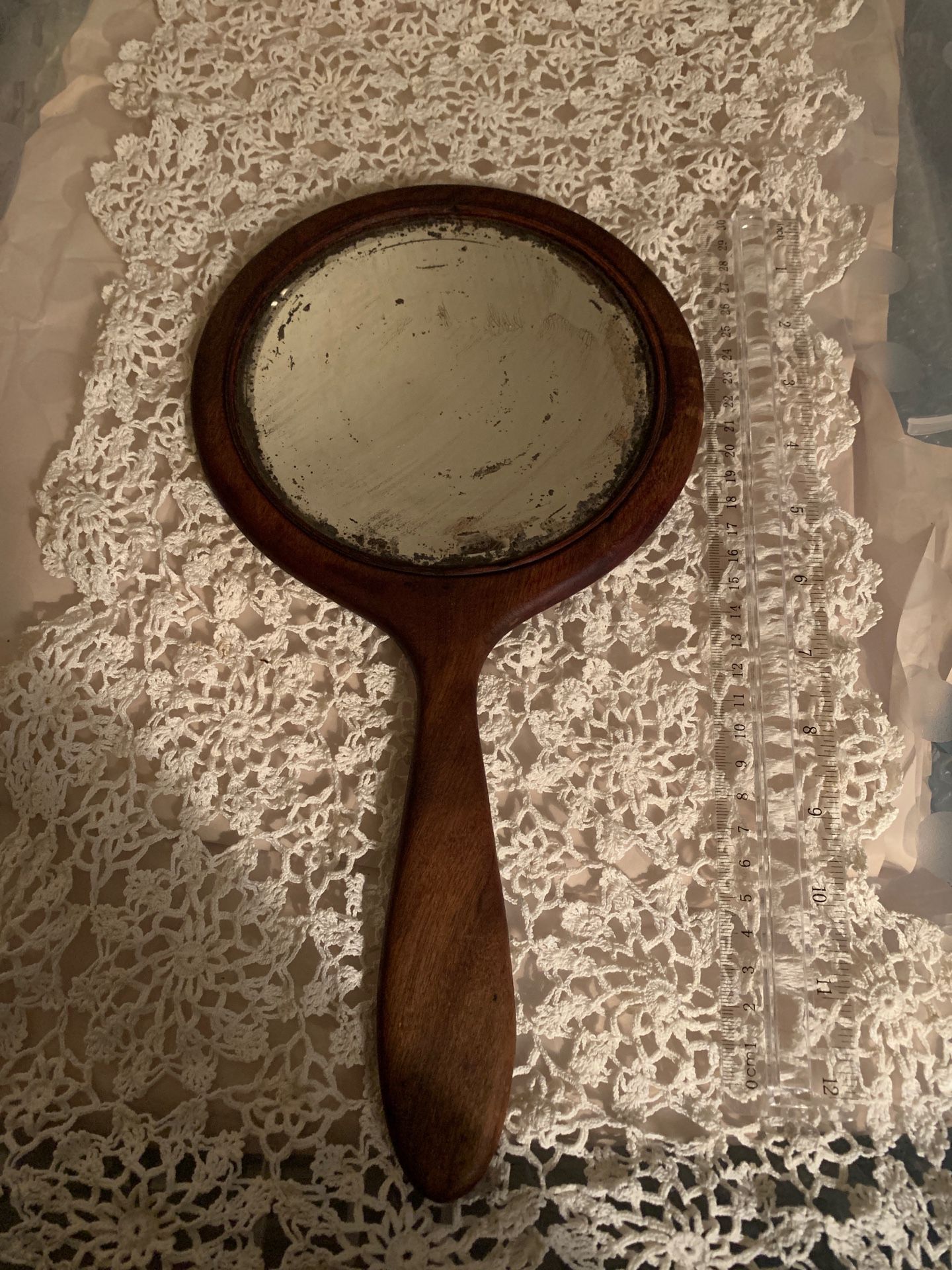 Vintage Wood Mirror