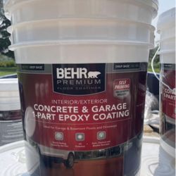 Garage Floor Paint 1 Step epoxy White 