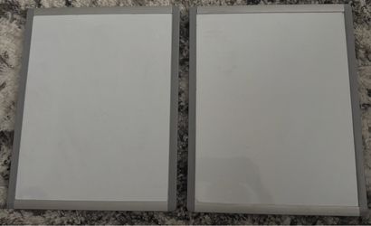 Silver Frame Small Dry Erase Boards (Set of 2)