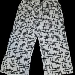 Worthington Petite White Dress Pants Size 10P (Flat Front, Ankle Length)