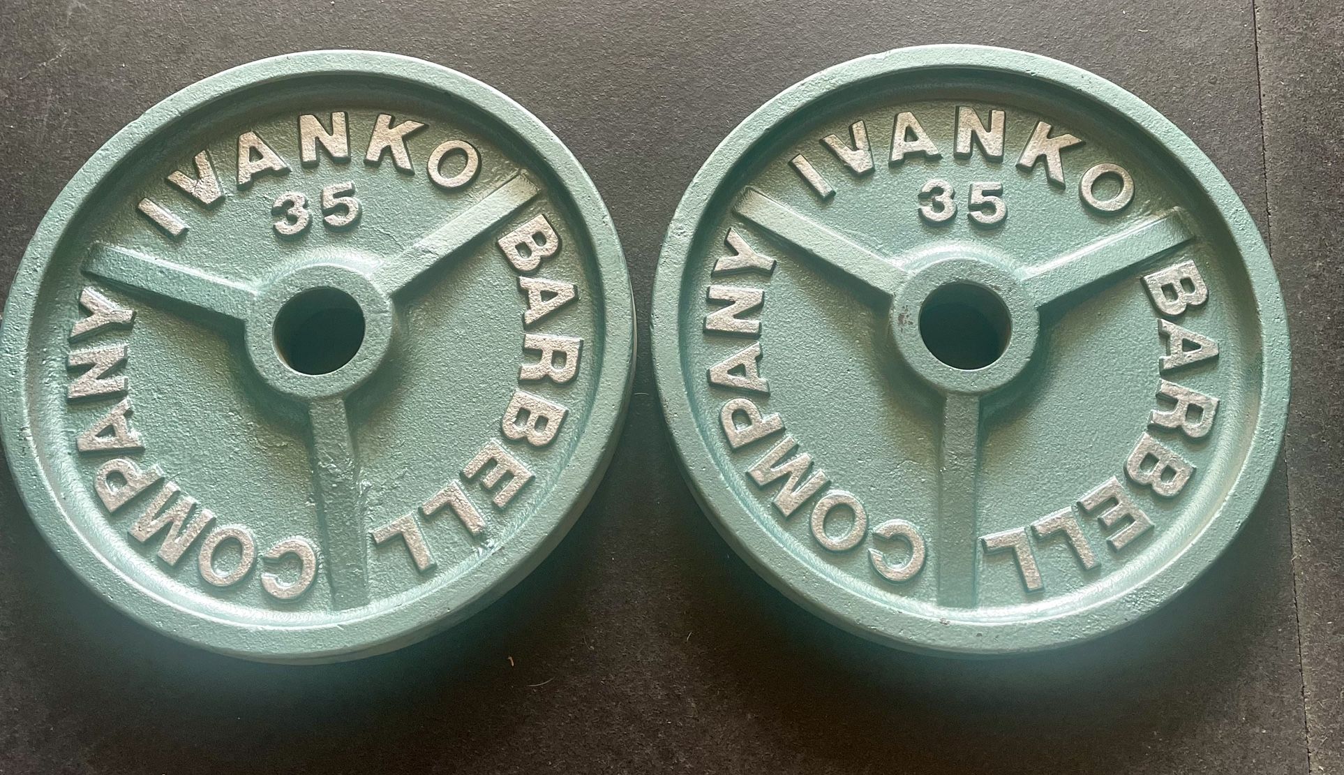 Pair Of 35 Lb Olympic Ivanko Plates