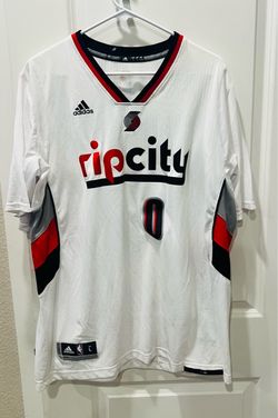 Damian Lillard Adidas NBA Portland Trail Blazers Rip City Jersey Mens