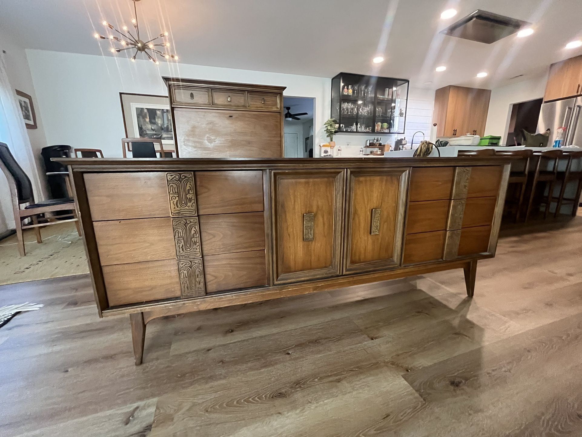 Mid Century Mayan Bedroom Set