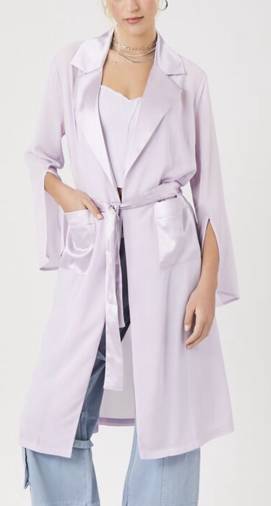2 Pieces 3x Kimono With A 0x Satin Bodysuit