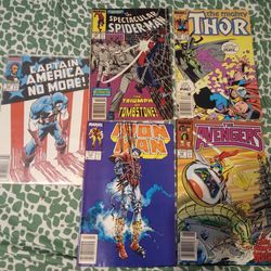 Lot Of 5 80s Comics Marvel 