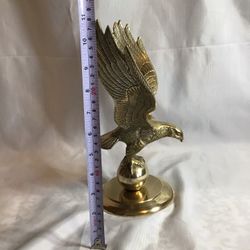 LARGE VINTAGE BRASS EAGLE 10” TALL $60.00