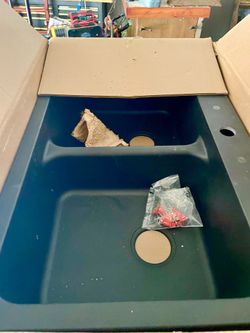 Black composite Allen Roth sink under or top
