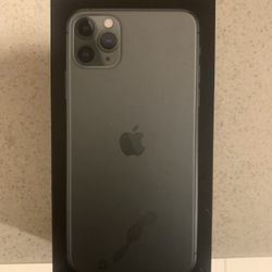 iPhone 11 ProMax 256GB Unlock With Box & Headphone Mid Night Green 