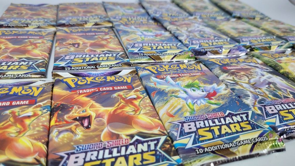 Pokemon Hidden Fates Brilliant Stars Evolutions Vmax Booster Blister Sealed