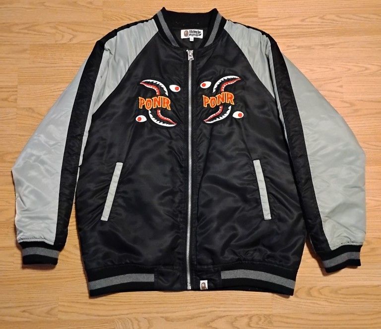 A Bathing Ape BAPE PNDR Bomber Jacket size XL