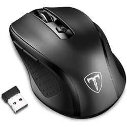 2.4G Wireless Mouse Portable Mobile Optical Mouse with USB Receiver, 