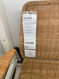 Two Ikea Rattan armchairs (Ulkrisberg) (x2)