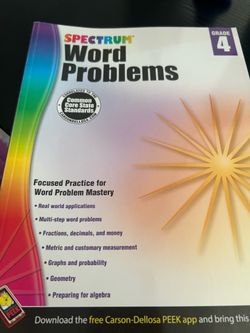 Grade 4 math word problems text