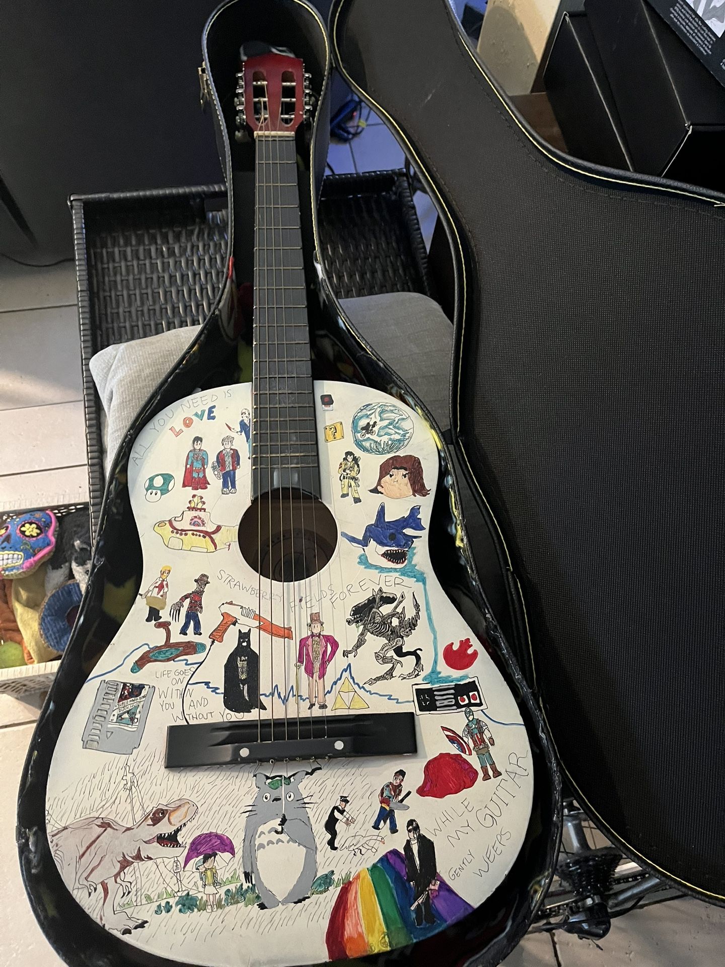Wooden guitar