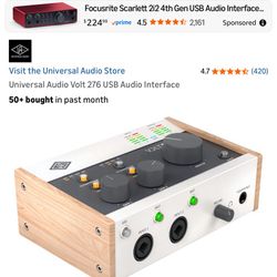 Volt 276's preamps, 1176 compressor