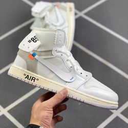 Jordan 1 High White Off White Summit Leap