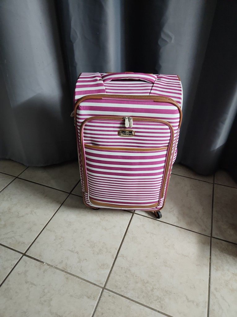 Jessica Simpson Pink/white Luggage