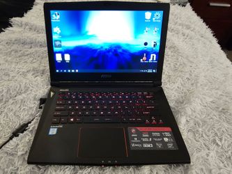 MSI gs43vr gaming laptop - i7 2.6GHz 16gb ram