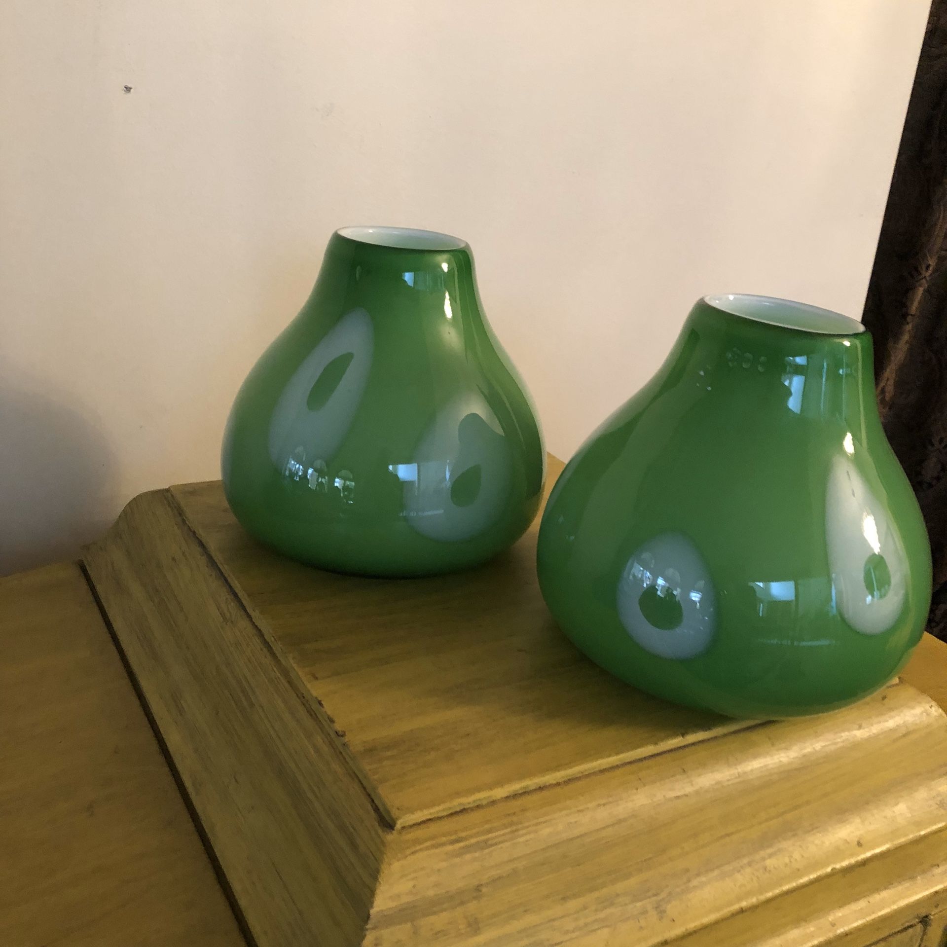Two Glass Blown Vases