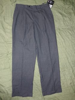 Mens Kirkland signature 100% Italian wool pleated dress slack