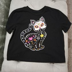 Girls Cat T Shirt 