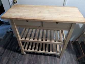IKEA FÖRHÖJA Birch Kitchen Cart