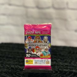 🔥 2020 NFL Rookies &Stars Football 10 Card Pack