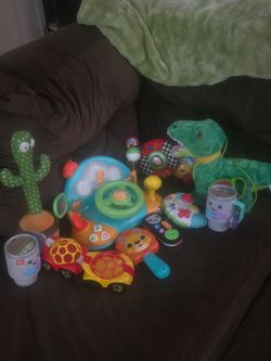 Lot of baby toys