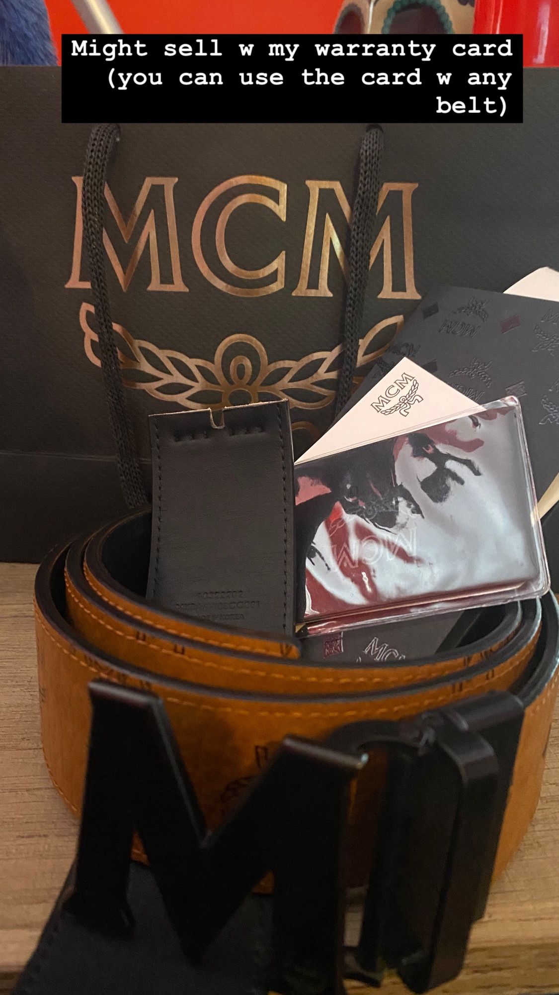 MCM Belt w Warranty Card