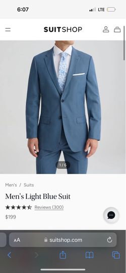 Groomsman suit light blue (Suitshop)